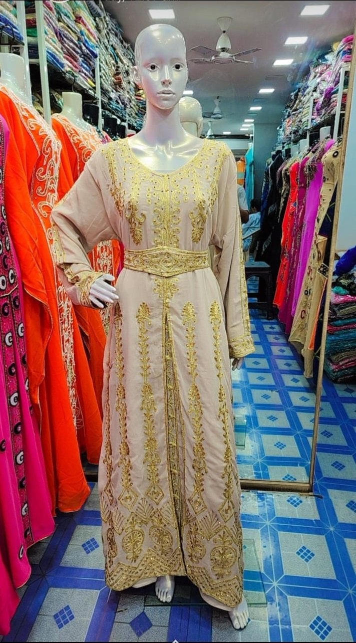 CREAM WITH GOLDEN EMBROIDERY