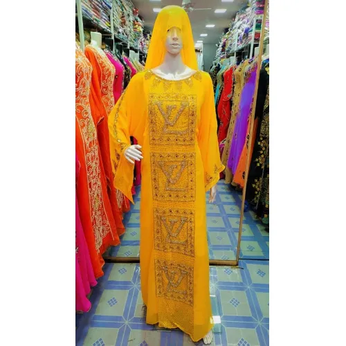 Ladies Dark Gold Gown