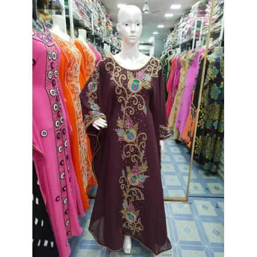 Ladies Dark Maroon Gown 2