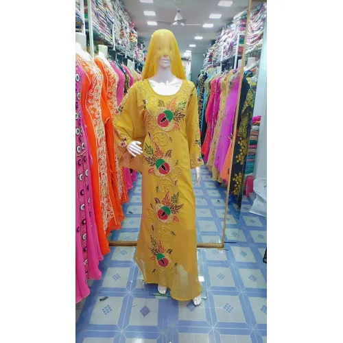 Ladies Dark Gold Gown